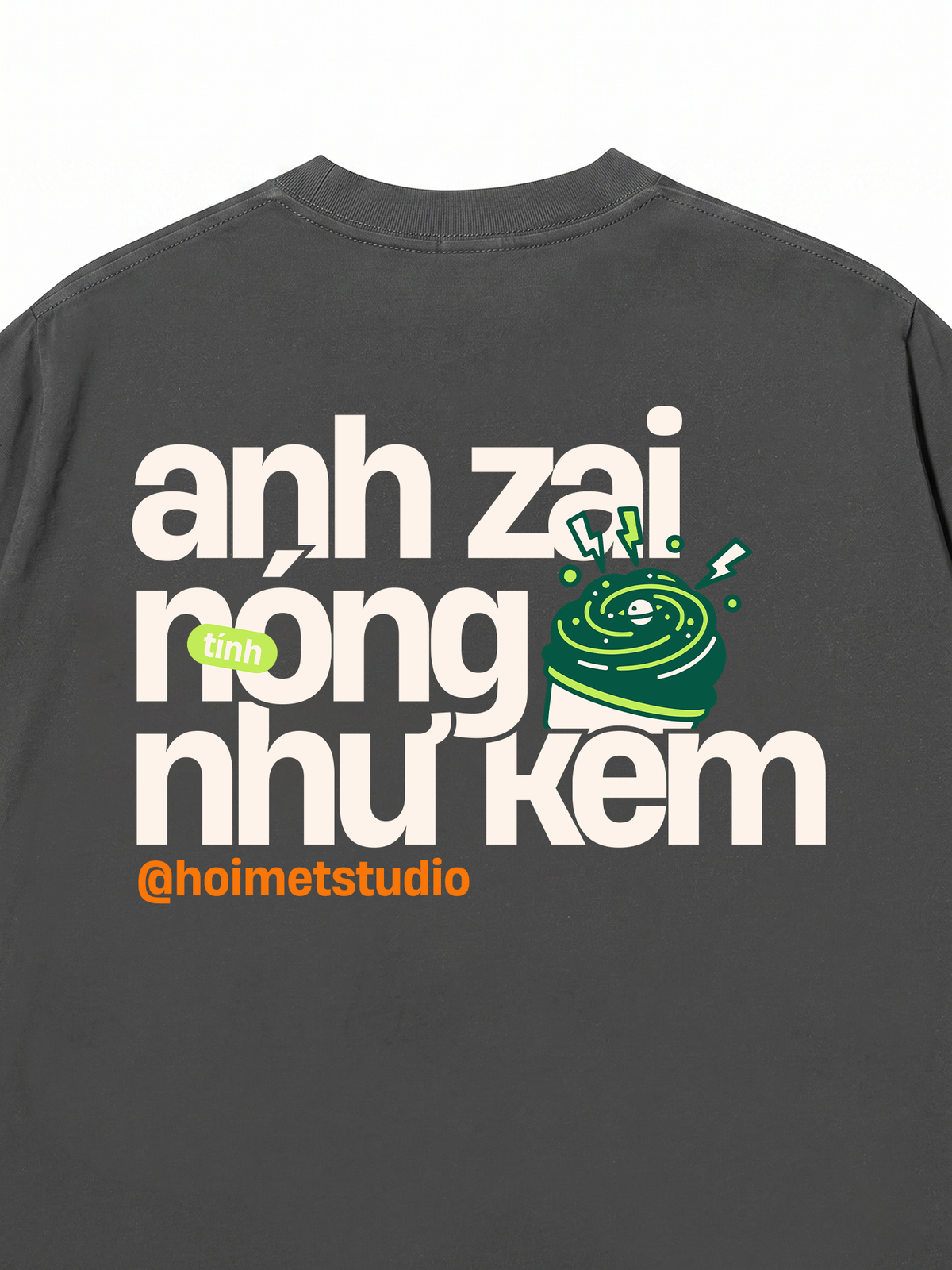 Áo Thun Relaxed Fit Anh Zai Tính Nóng Như Kem