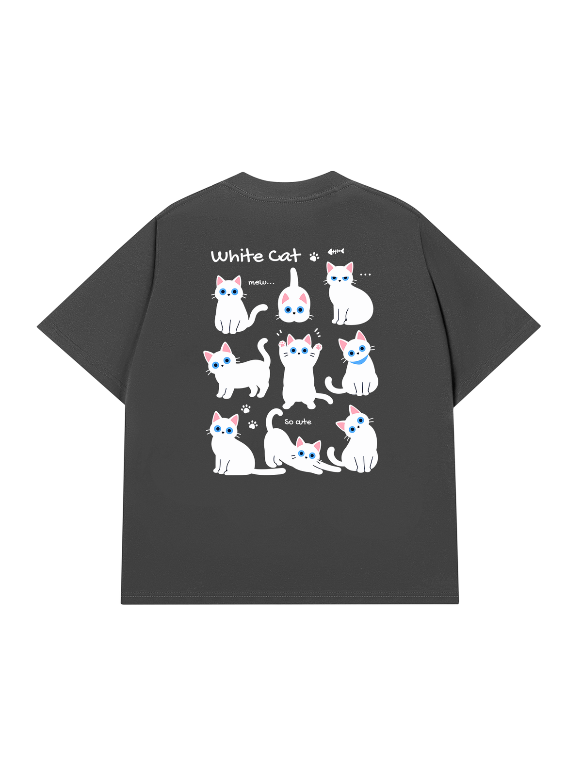 Áo Thun Relaxed Fit Cat Cute