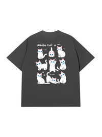 Áo Thun Relaxed Fit Cat Cute
