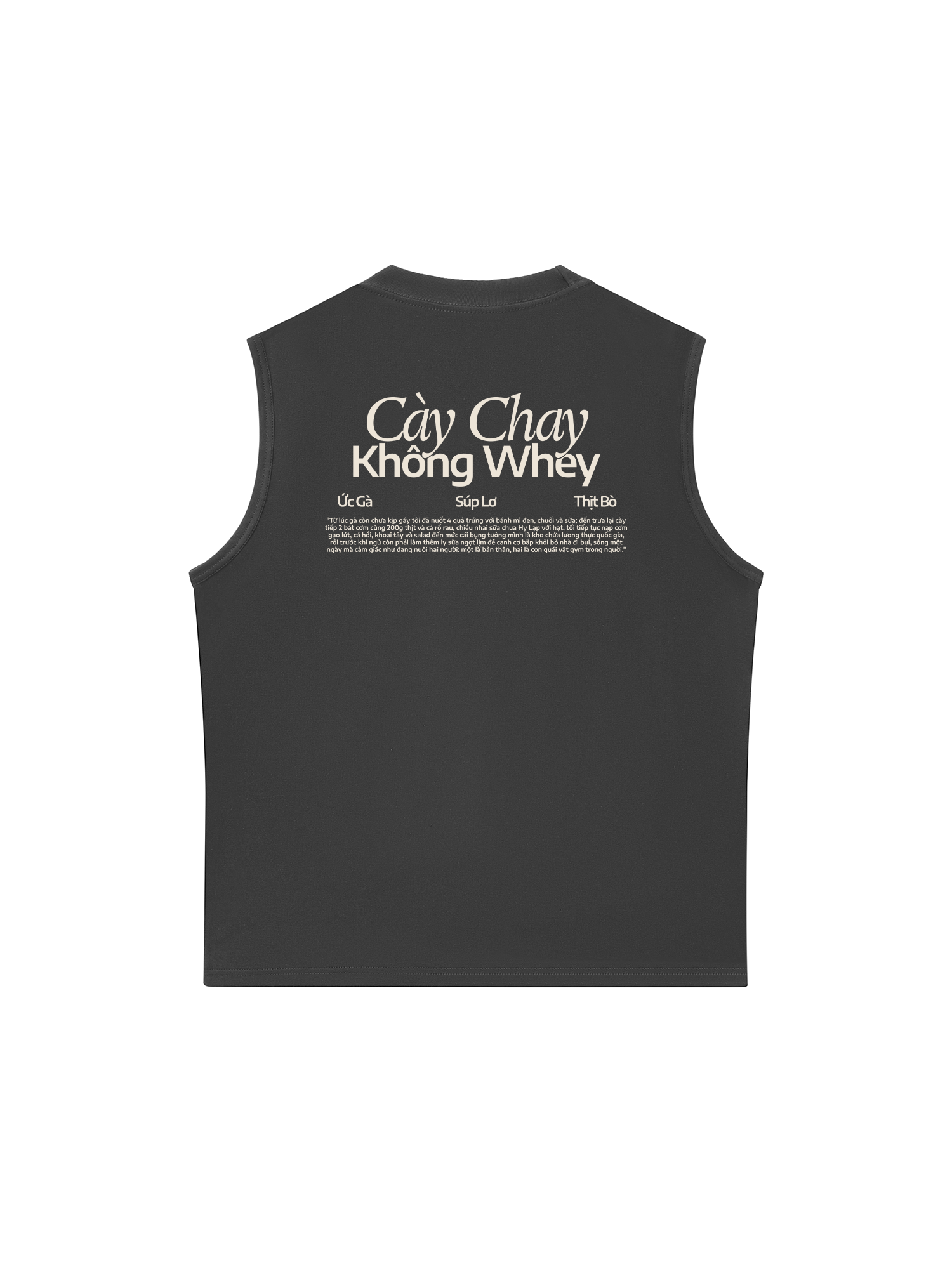 Áo Ba Lỗ Relaxed Fit Cày Chay Không Whey