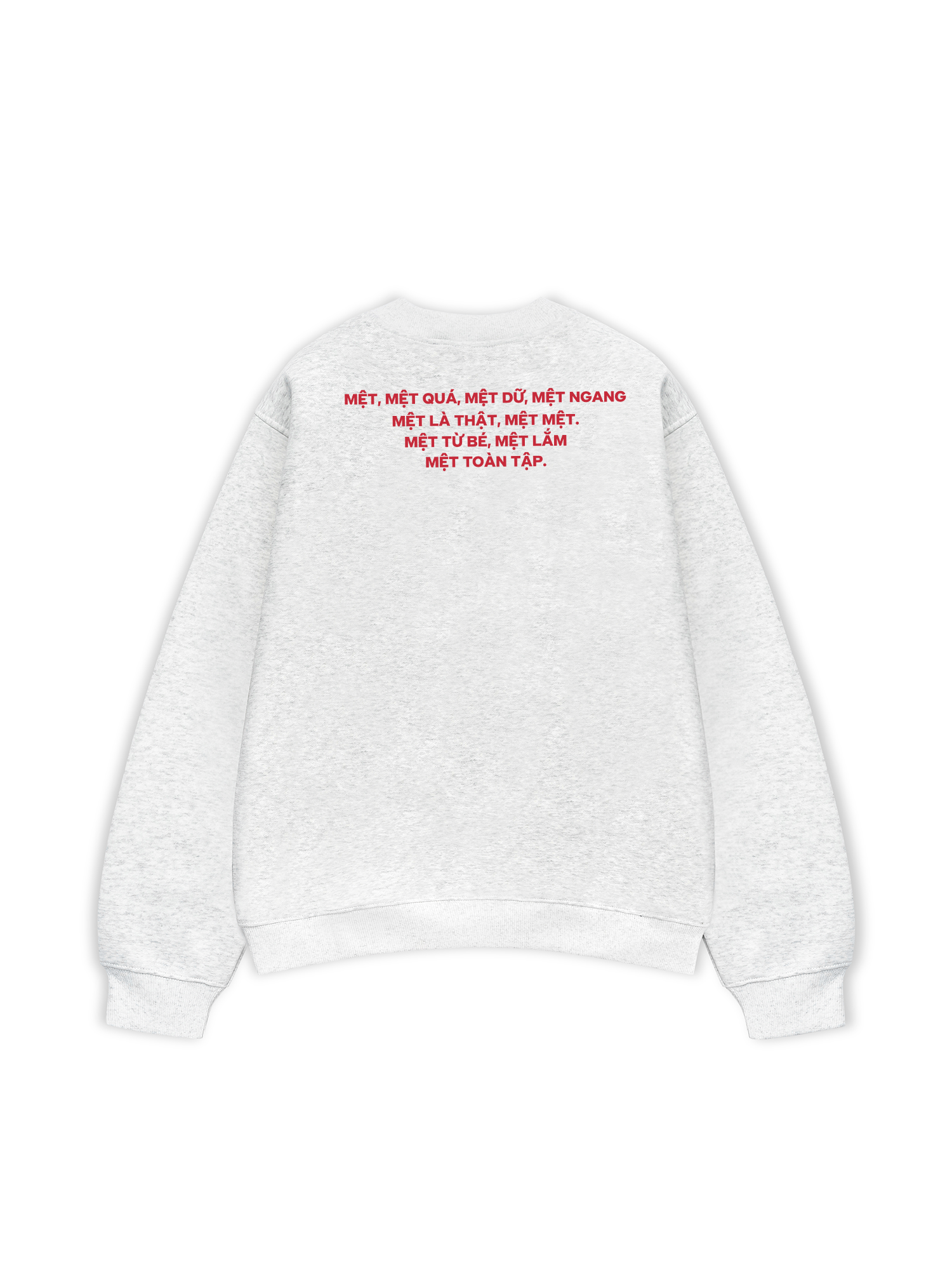 Áo Sweater Nỉ Hai Da Mệt