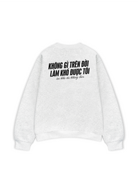 Áo Sweater Nỉ Hai Da Không Gì Làm Khó