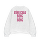 Áo Sweater Nỉ Hai Da Công Chúa Bong Bóng