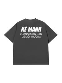 Áo Thun Relaxed Fit Kẻ Mạnh