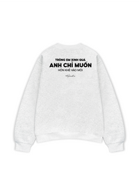Áo Sweater Nỉ Hai Da Hôn Khẽ Vào Môi
