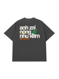 Áo Thun Relaxed Fit Anh Zai Tính Nóng Như Kem