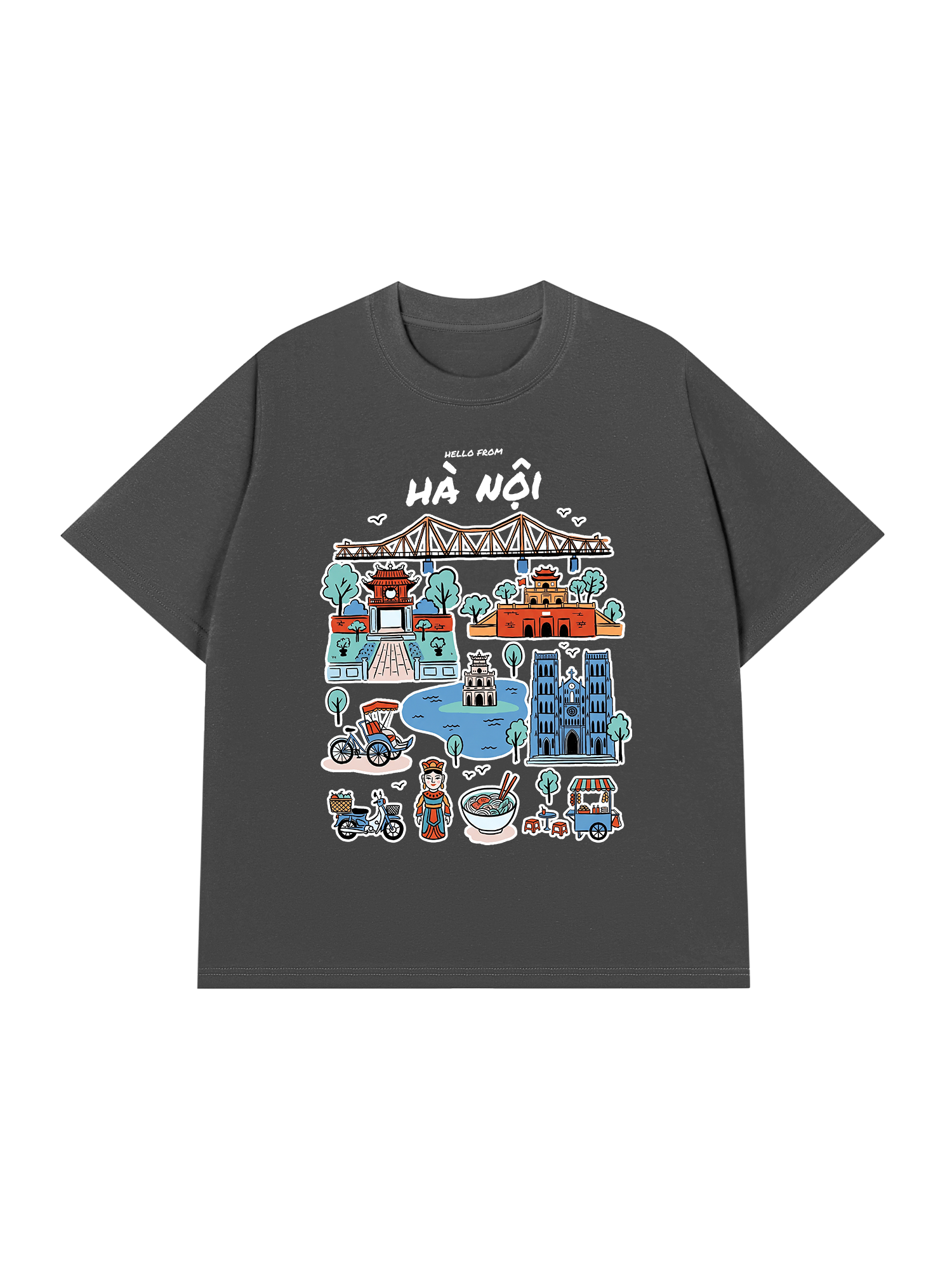 Áo Thun Relaxed Fit Hello From Hà Nội