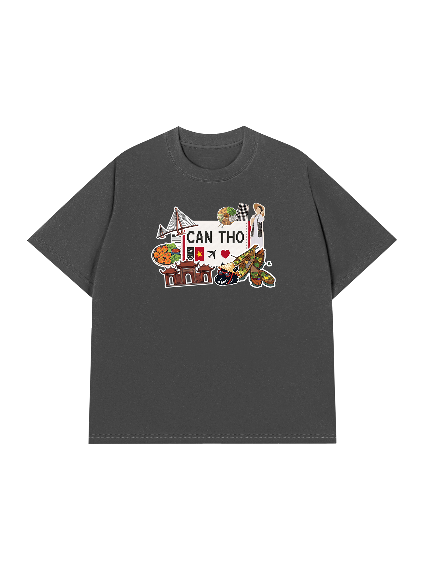 Áo Thun Relaxed Fit Du lịch Cần Thơ