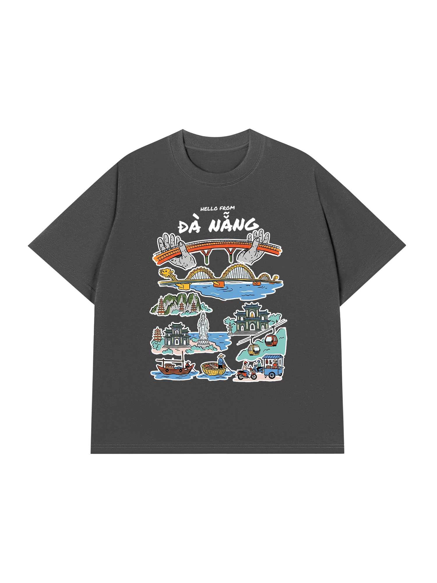 Áo Thun Relaxed Fit Hello From Đà Nẵng