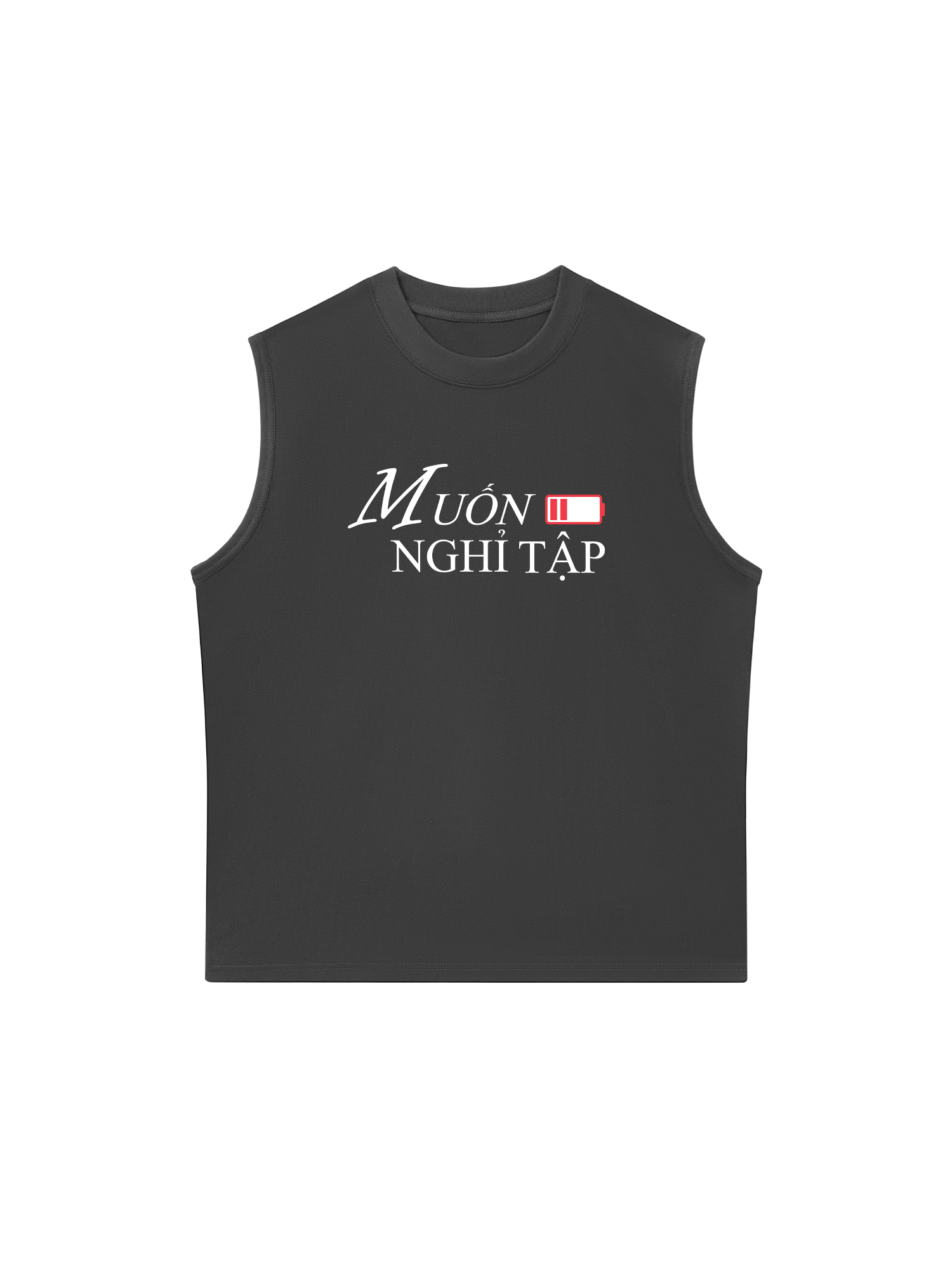 Áo Ba Lỗ Relaxed Fit Muốn Nghỉ Tập