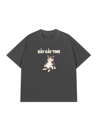 Áo Thun Relaxed Fit Bầy Hầy Time
