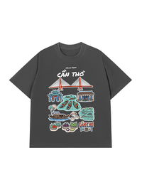 Áo Thun Relaxed Fit Hello From Cần Thơ