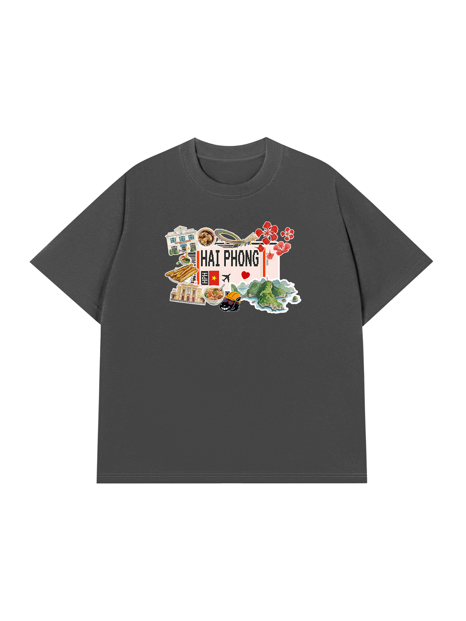 Áo Thun Relaxed Fit Du Lịch Hải Phòng