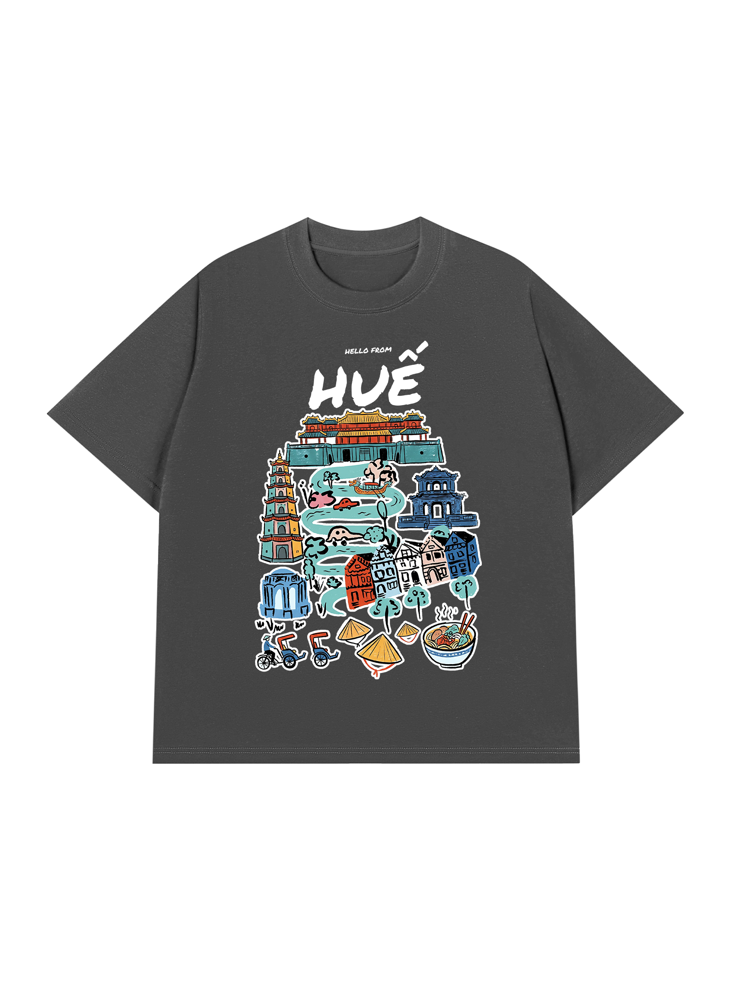 Áo Thun Relaxed Fit Hello From Huế