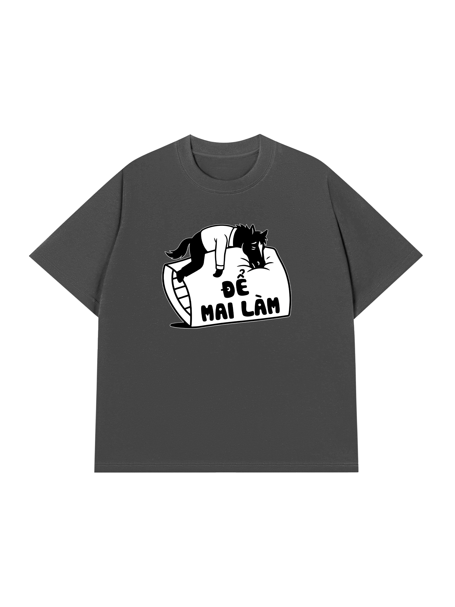 Áo Thun Relaxed Fit Để Mai Làm Đi