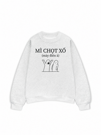 Áo Sweater Nỉ Hai Da Mì Chọt Xố