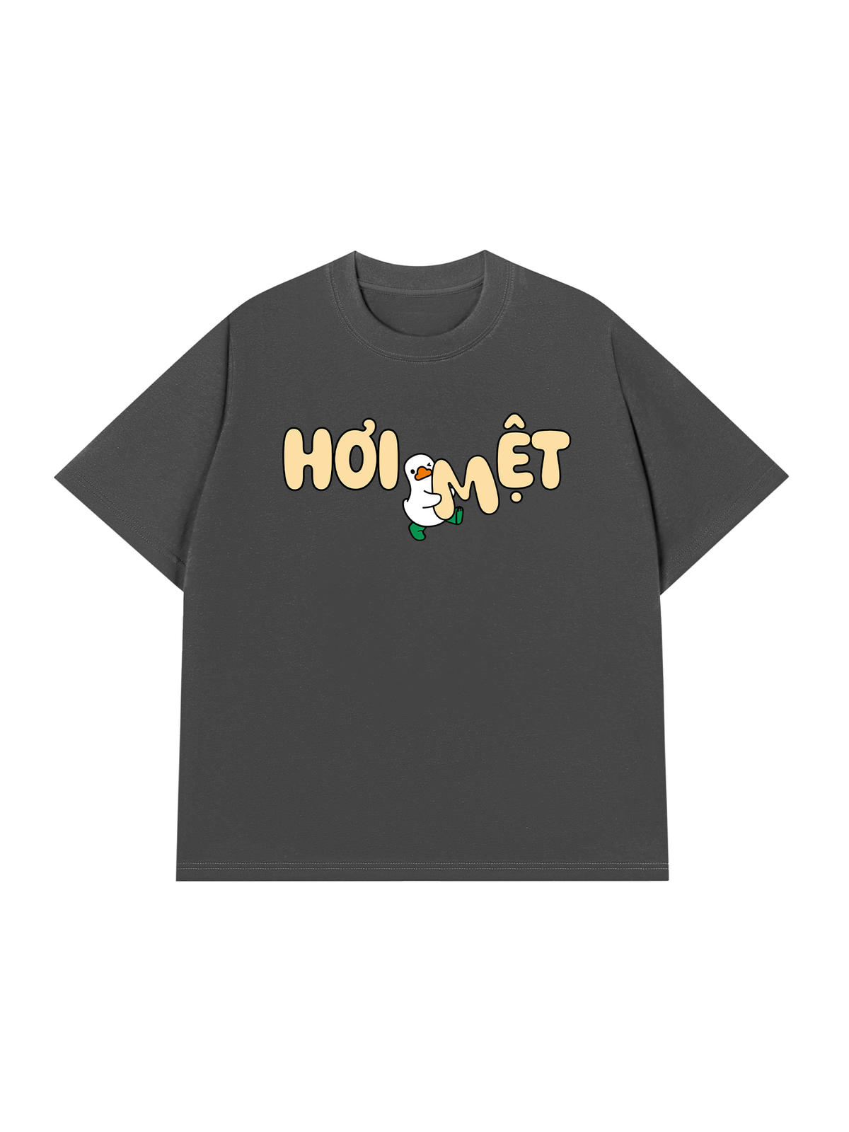 Áo Thun Relaxed Fit Vịt Hơi Mệt