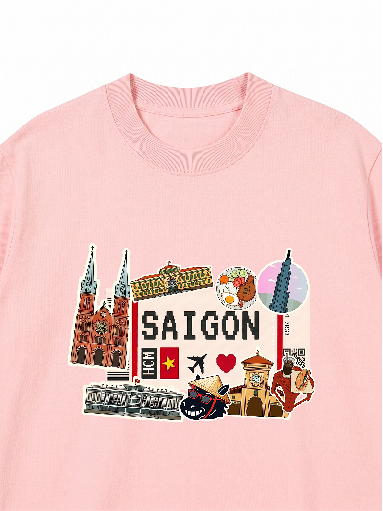 Áo Thun Relaxed Fit Du Lịch Sài Gòn