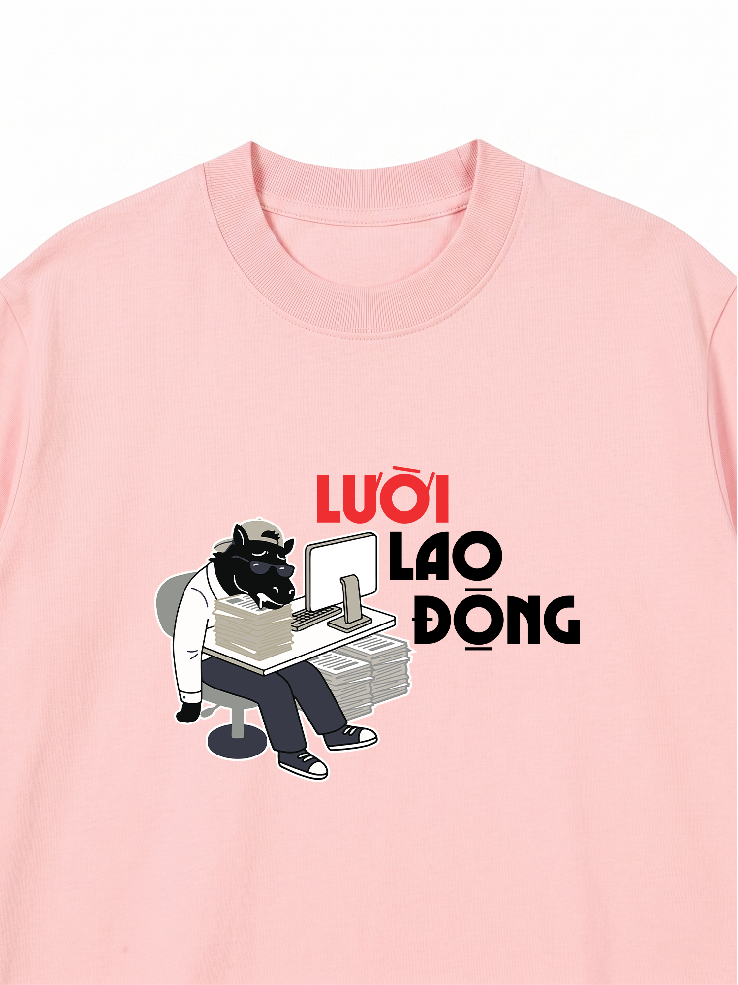 Áo Thun Relaxed Fit Lười Lao Động