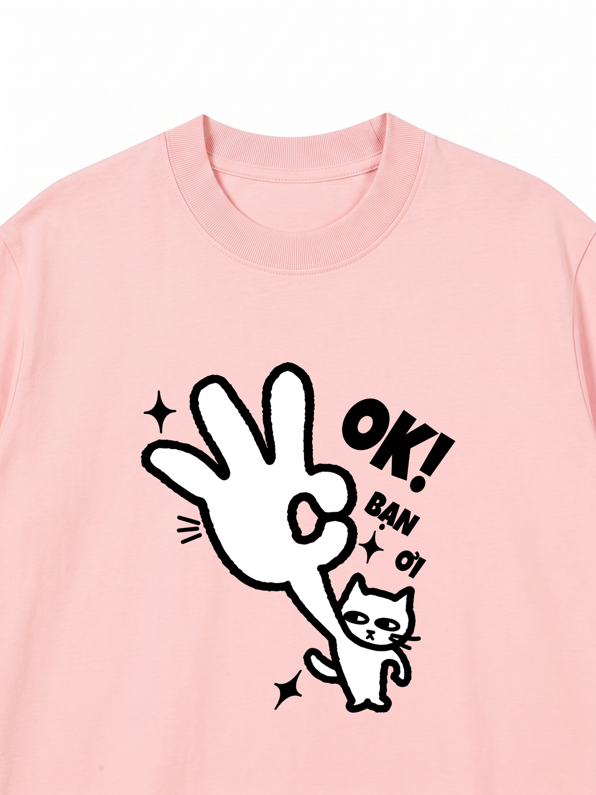 Áo Thun Relaxed Fit Ok Bạn Ơi