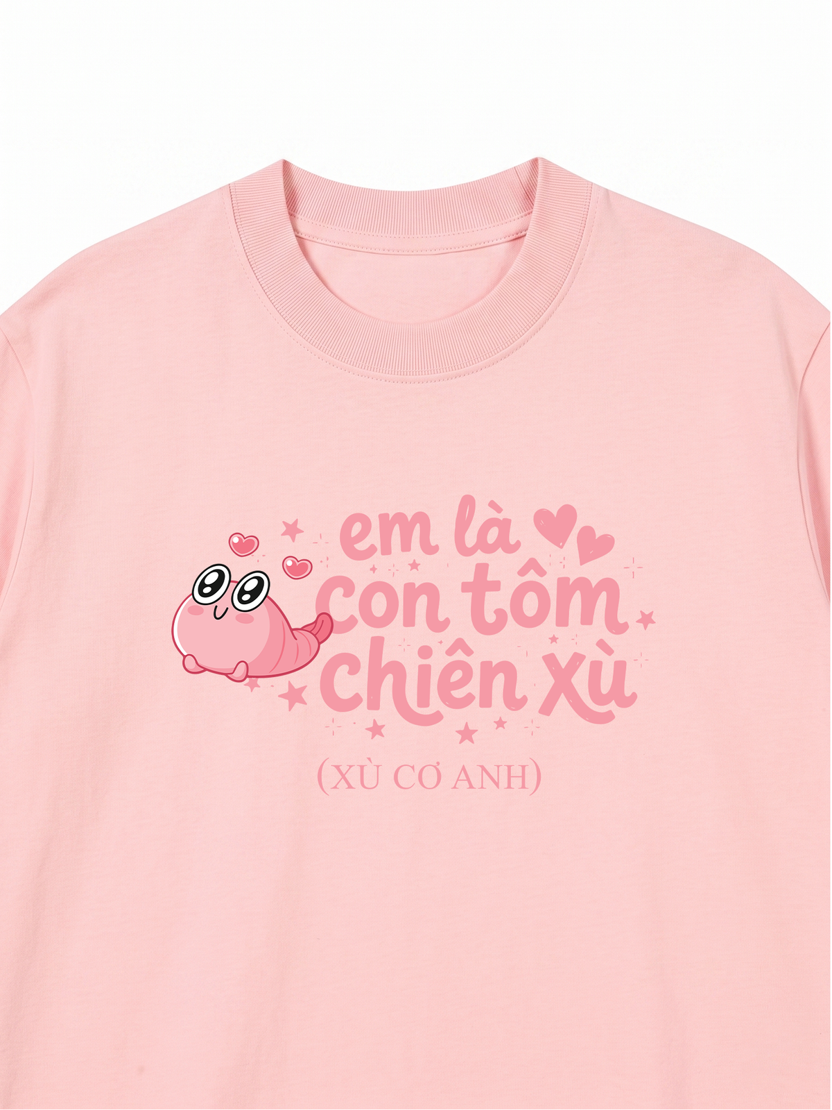 Áo Thun Relaxed Fit Tôm Chiên Xù