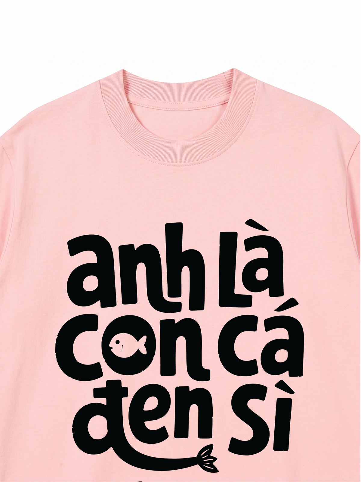Áo Thun Relaxed Fit Cá Đen Xì