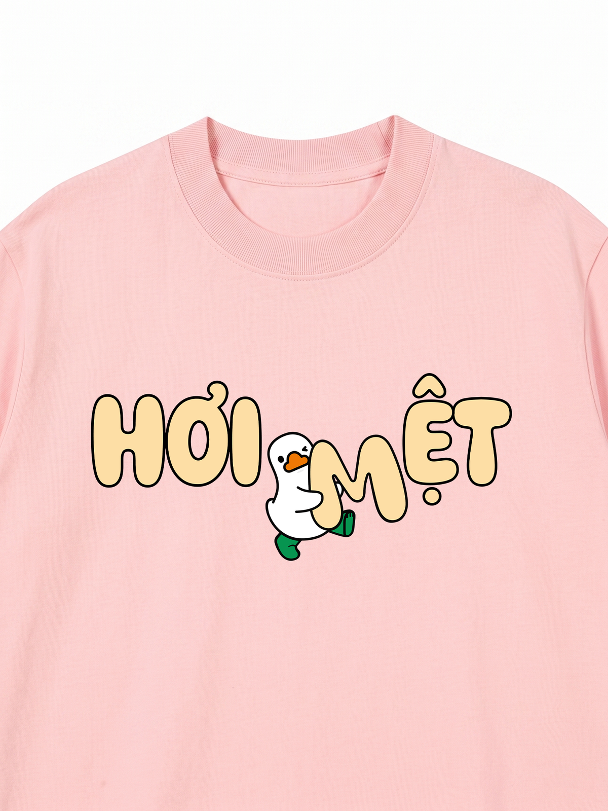 Áo Thun Relaxed Fit Vịt Hơi Mệt
