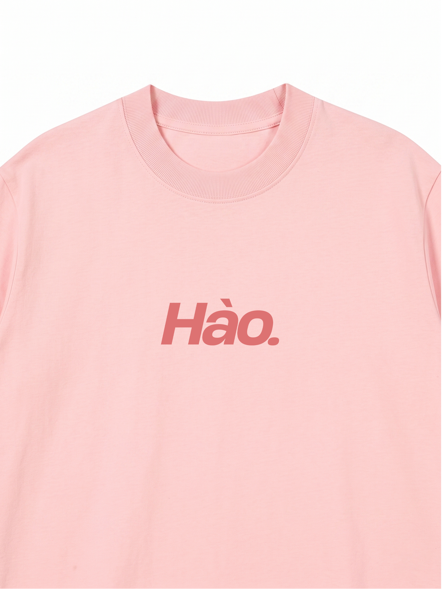 Áo Thun Relaxed Fit Hồng Hào