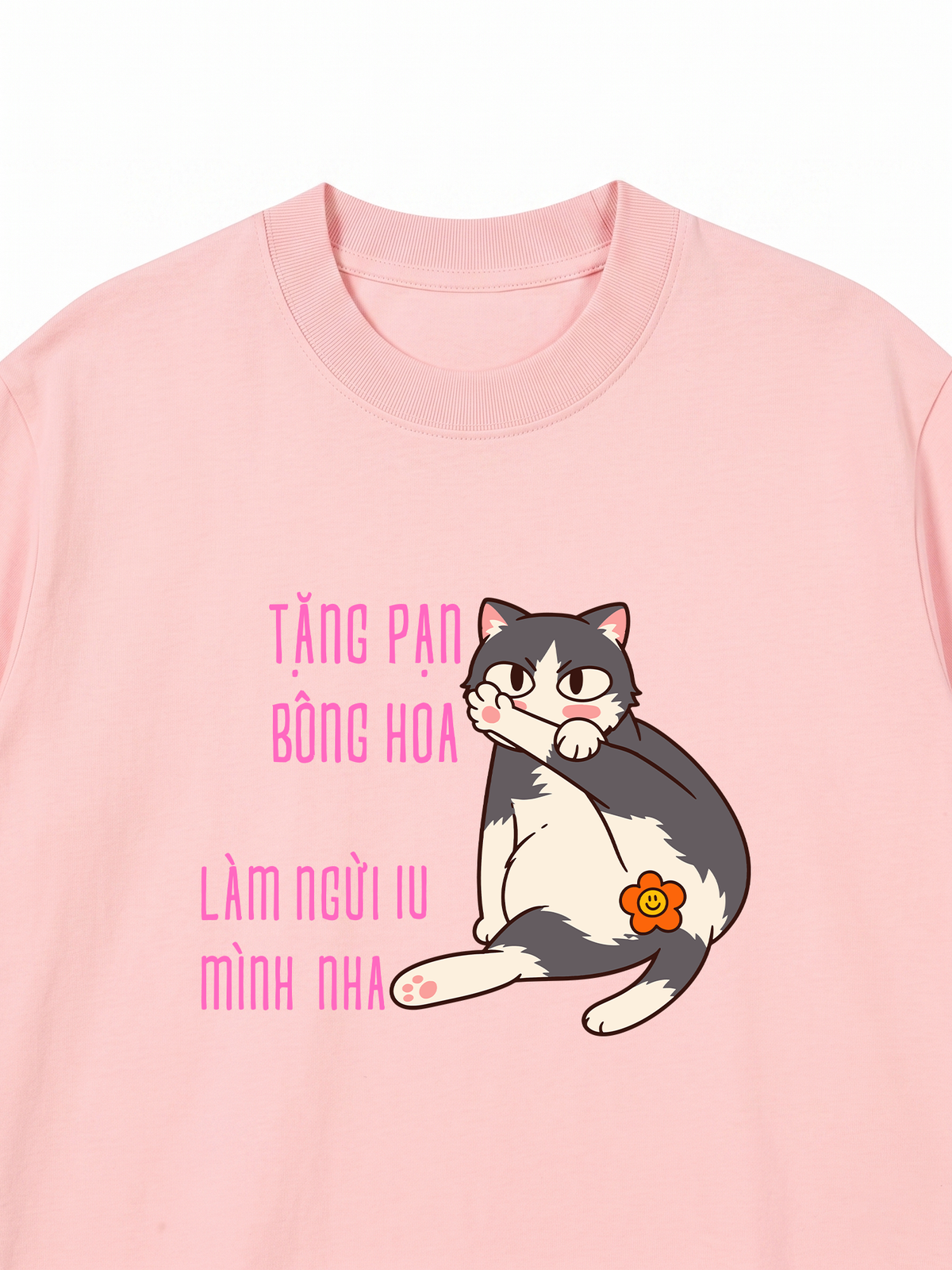 Áo Thun Relaxed Fit Tặng Bạn Bông Hoa
