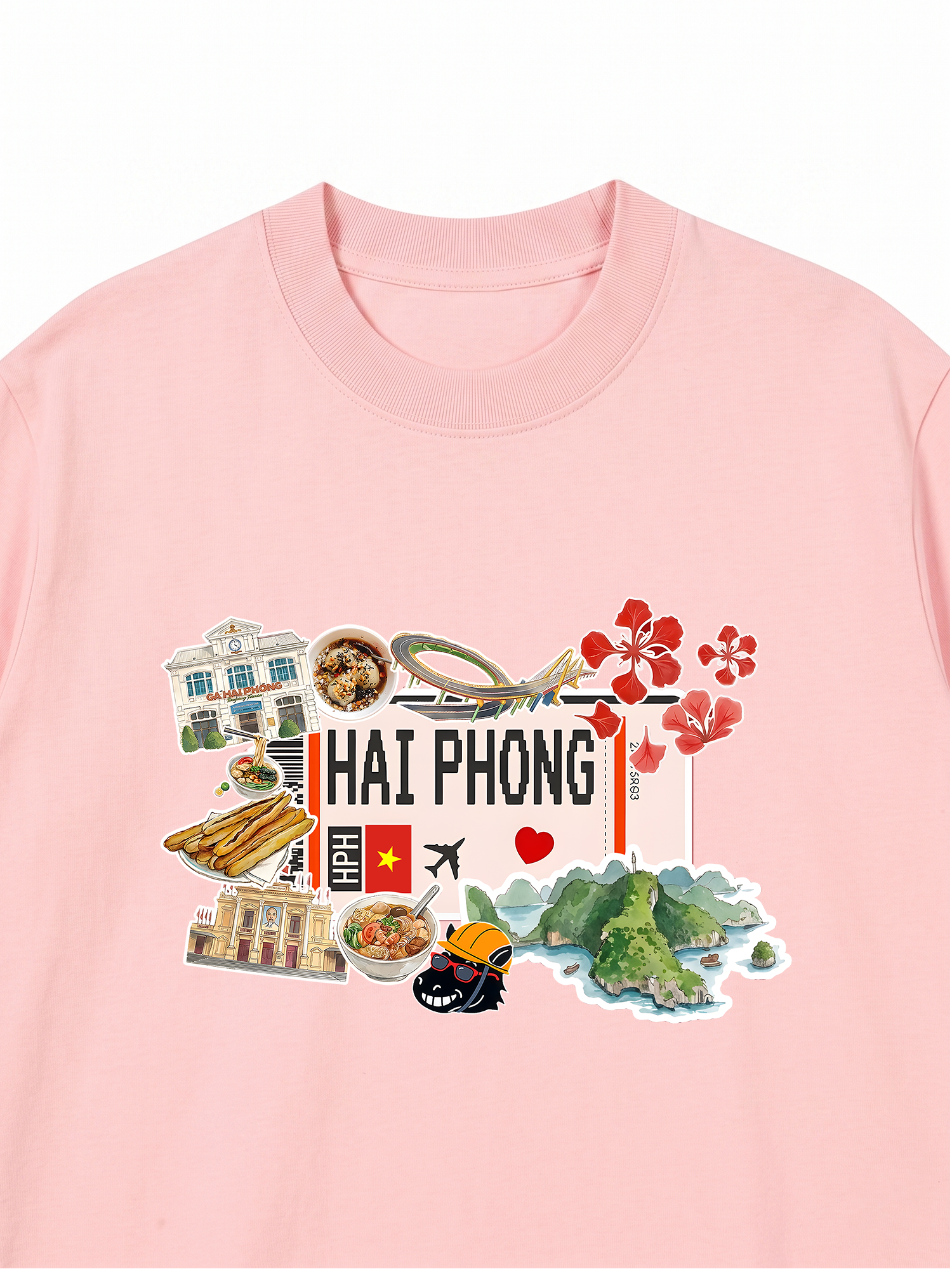 Áo Thun Relaxed Fit Du Lịch Hải Phòng