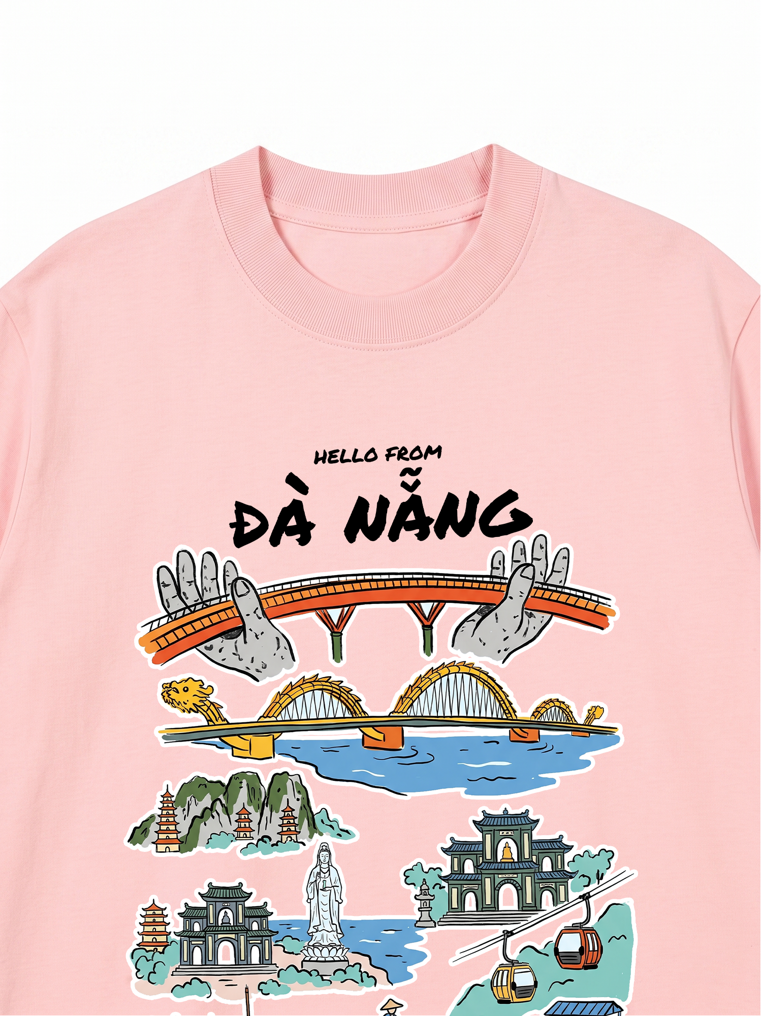 Áo Thun Relaxed Fit Hello From Đà Nẵng