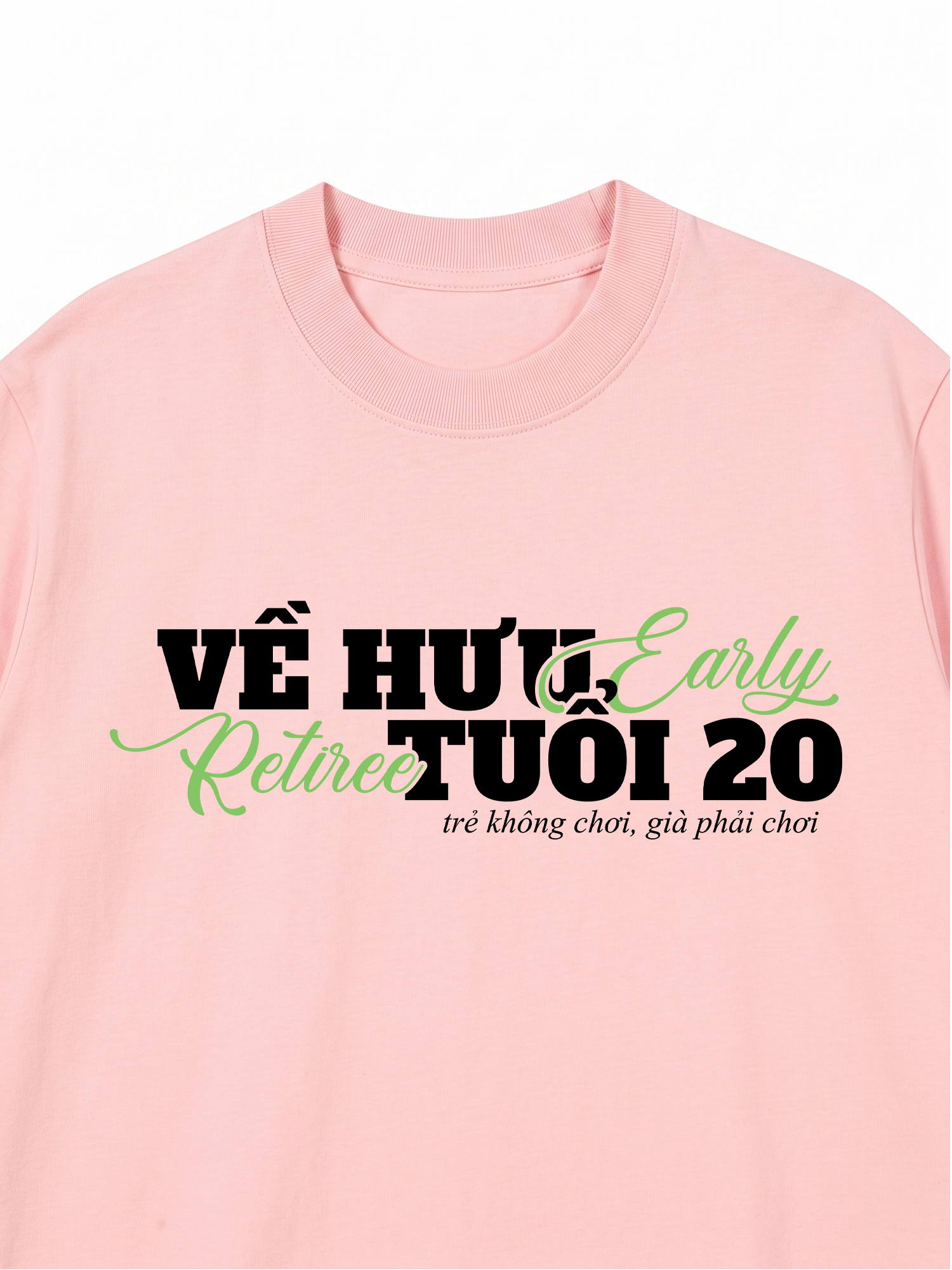 Áo Thun Relaxed Fit Về Hưu Tuổi 20