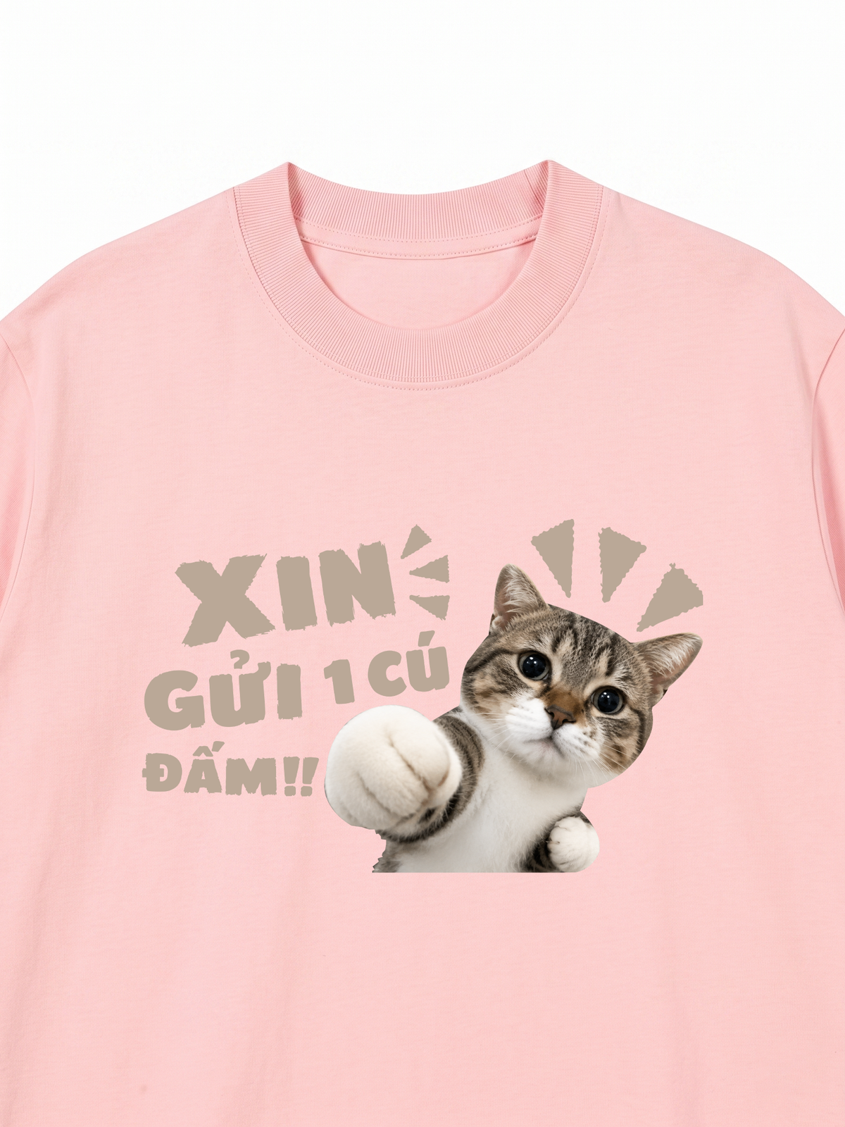 Áo Thun Relaxed Fit Xin Gửi Một Cú Đấm