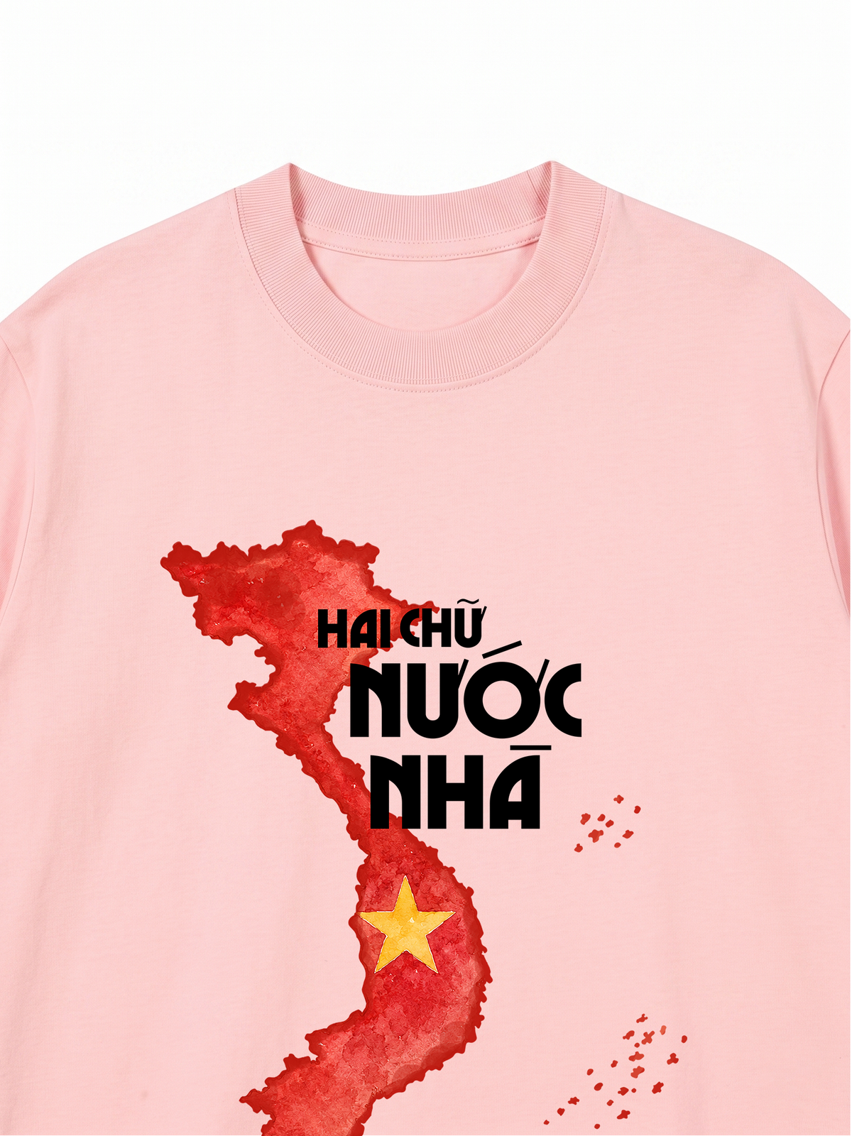Áo Thun Relaxed Fit Hai Chữ Nước Nhà