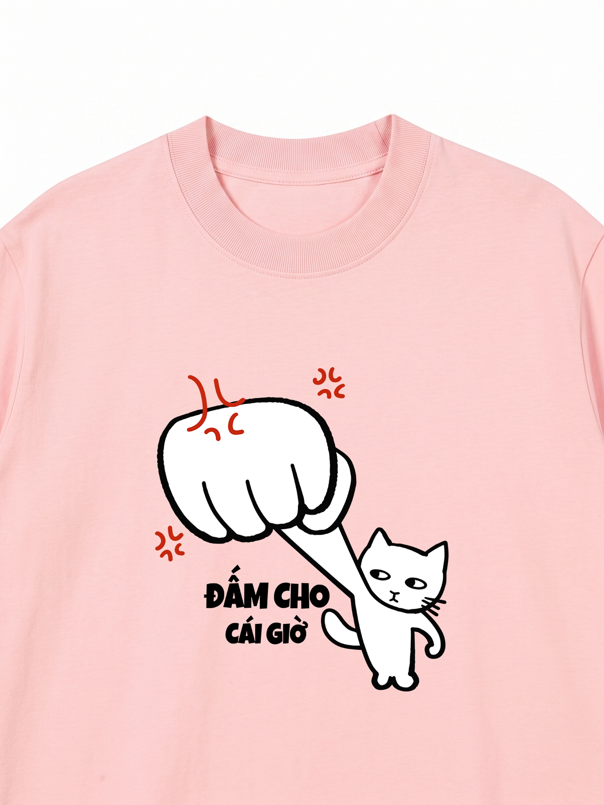 Áo Thun Relaxed Fit Đấm Cho Cái Giờ