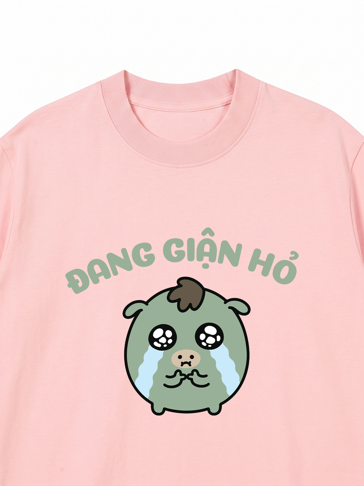Áo Thun Relaxed Fit Đang Giận Hỏ