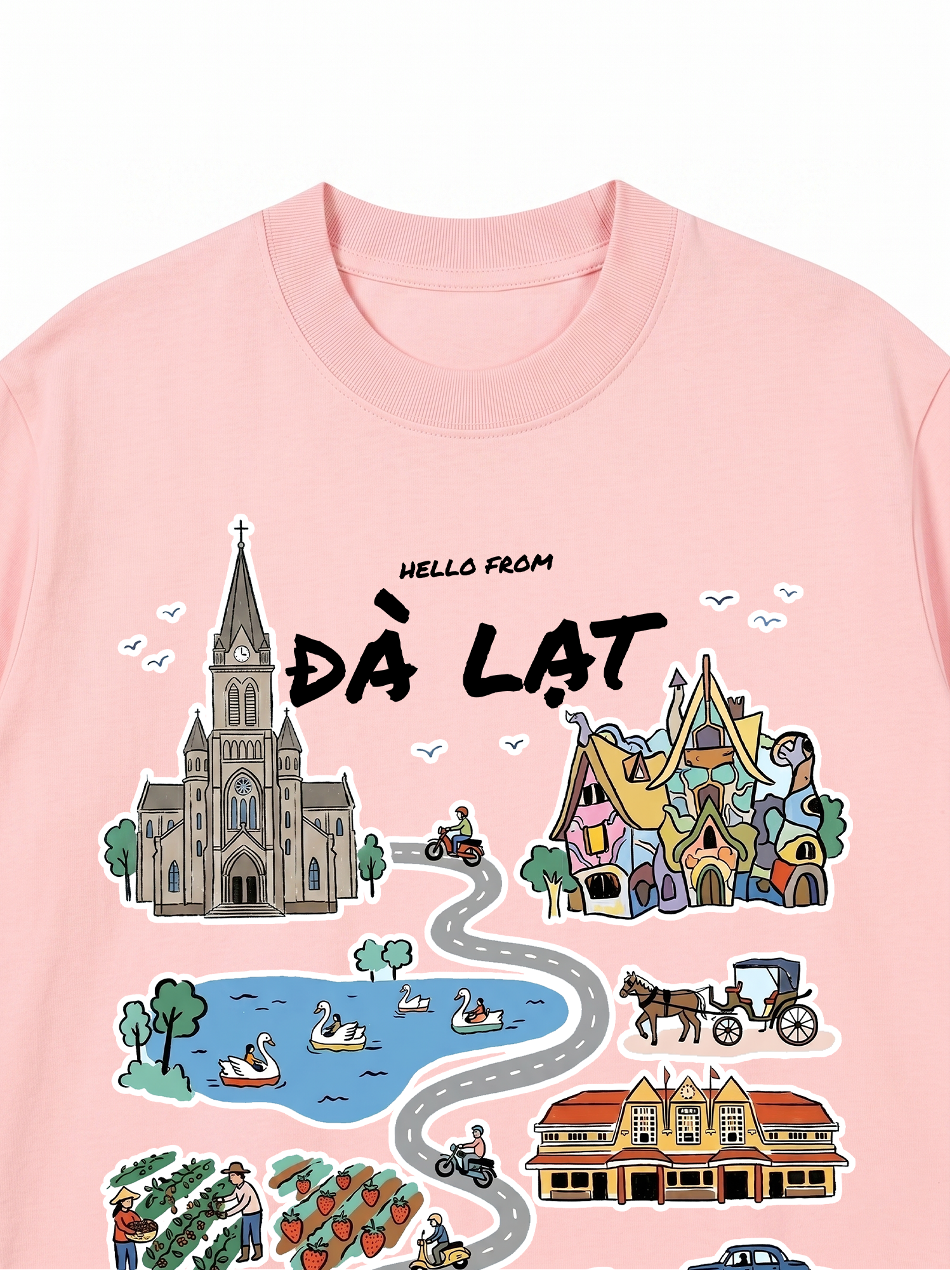 Áo Thun Relaxed Fit Hello From Đà Lạt