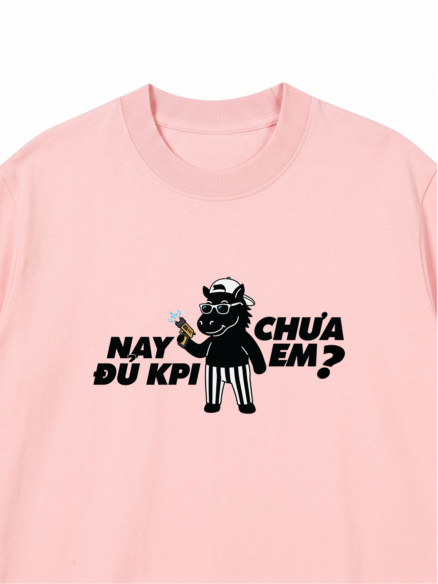 Áo Thun Relaxed Fit Chích Điện Nó Đi Sếp