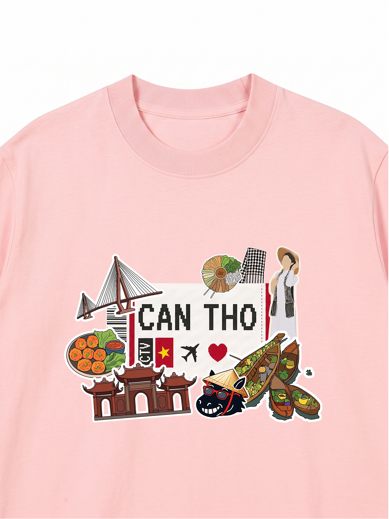 Áo Thun Relaxed Fit Du lịch Cần Thơ
