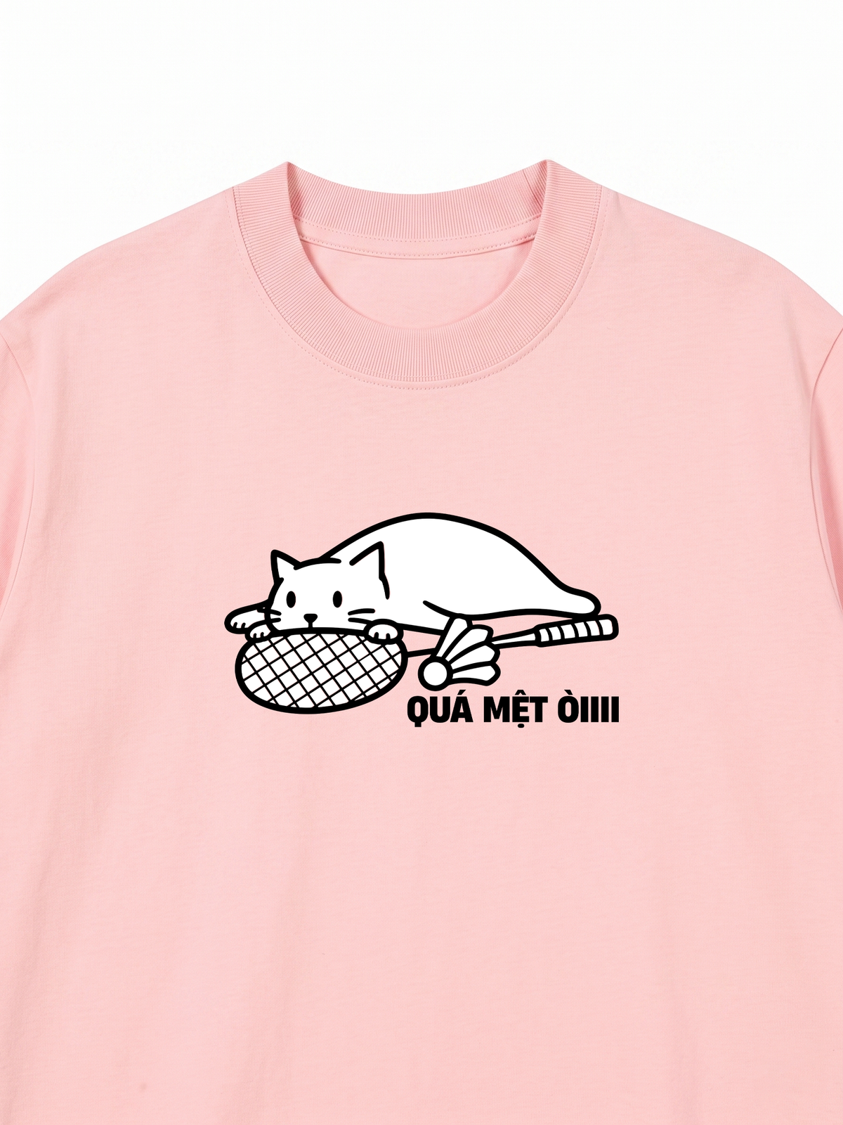 Áo Thun Relaxed Fit Quá Mệt Òiii