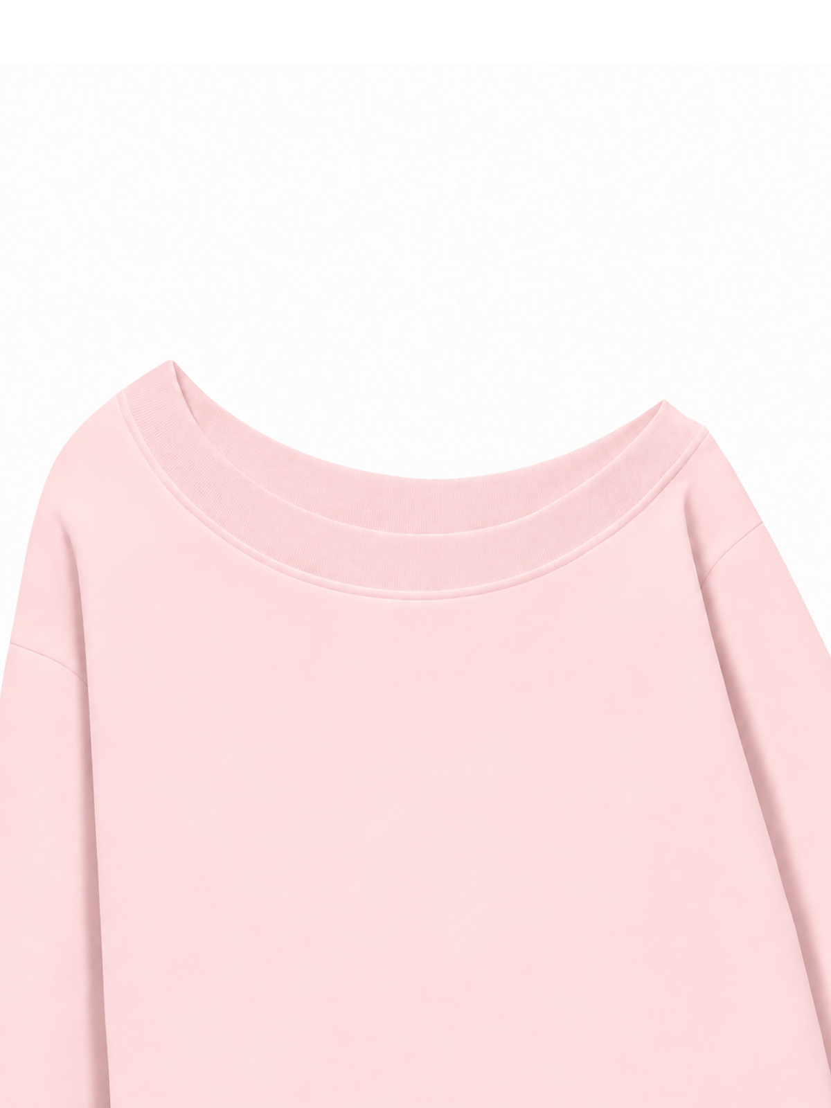 Áo Sweater Lệch Vai Nỉ Hai Da Hơi Mệt Basic