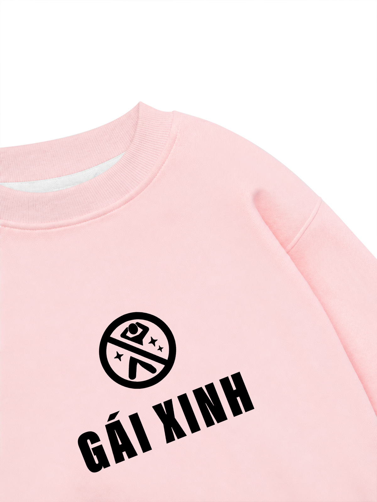 Áo Sweater Nỉ Hai Da Vui Lòng Không Hoảng Loạn Khi Thấy Gái Xinh