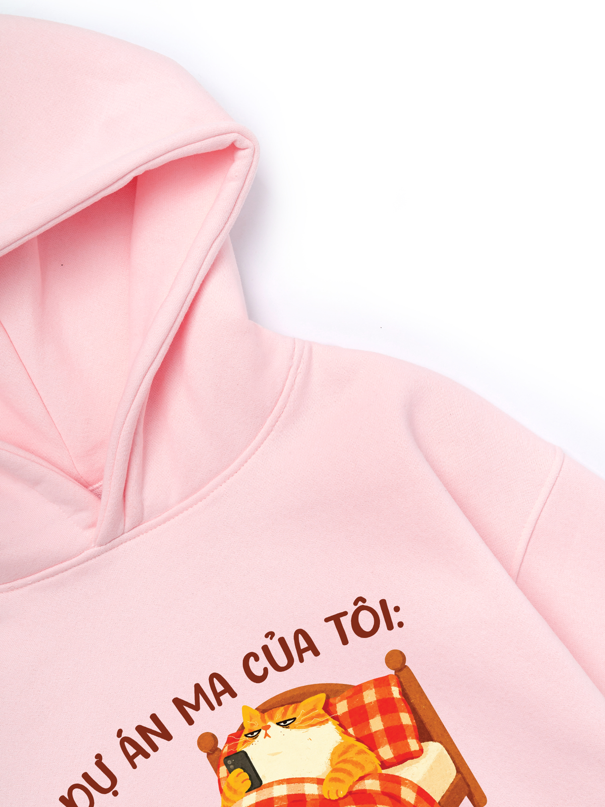Áo Hoodie Nỉ Hai Da Dự Án Ma Của Tôi Ngủ Sớm