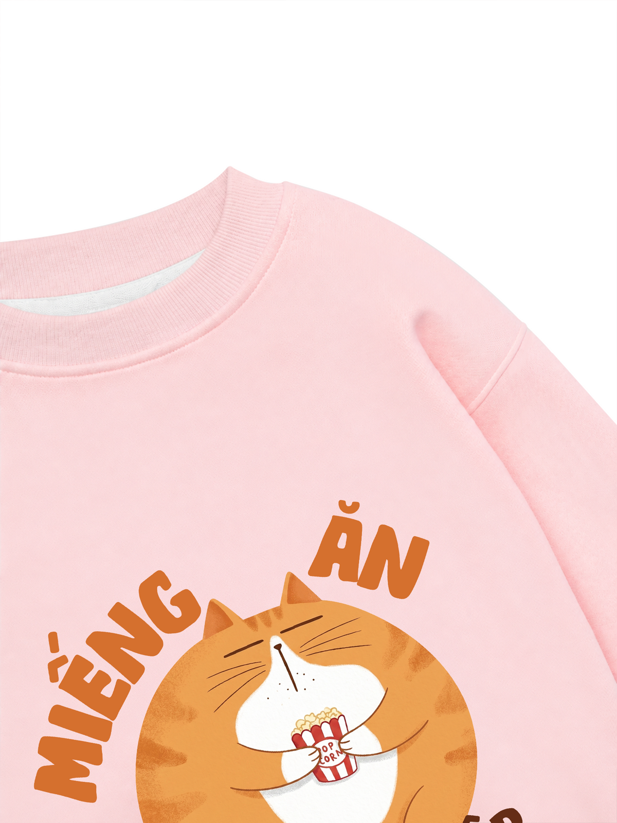 Áo Sweater Nỉ Hai Da Miếng Ăn Là Miếng Mập