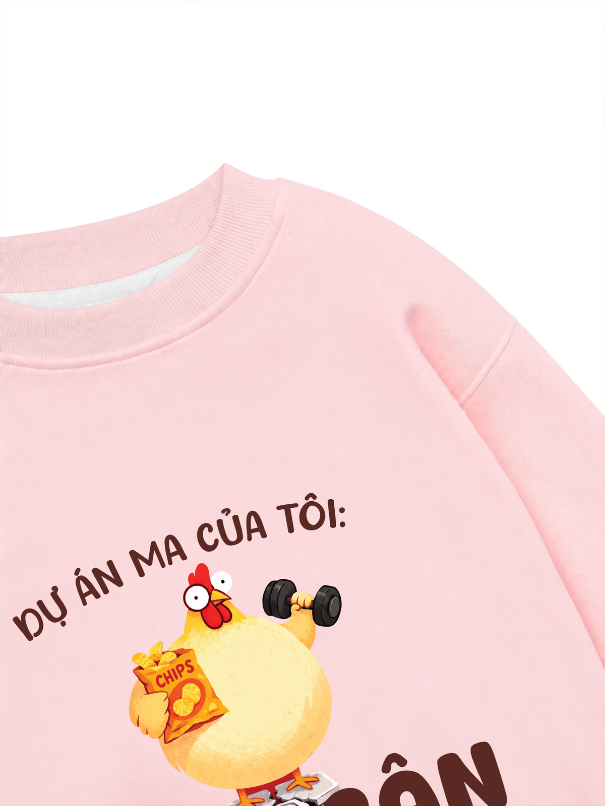 Áo Sweater Nỉ Hai Da Dự Án Ma Của Tôi Giảm Cân