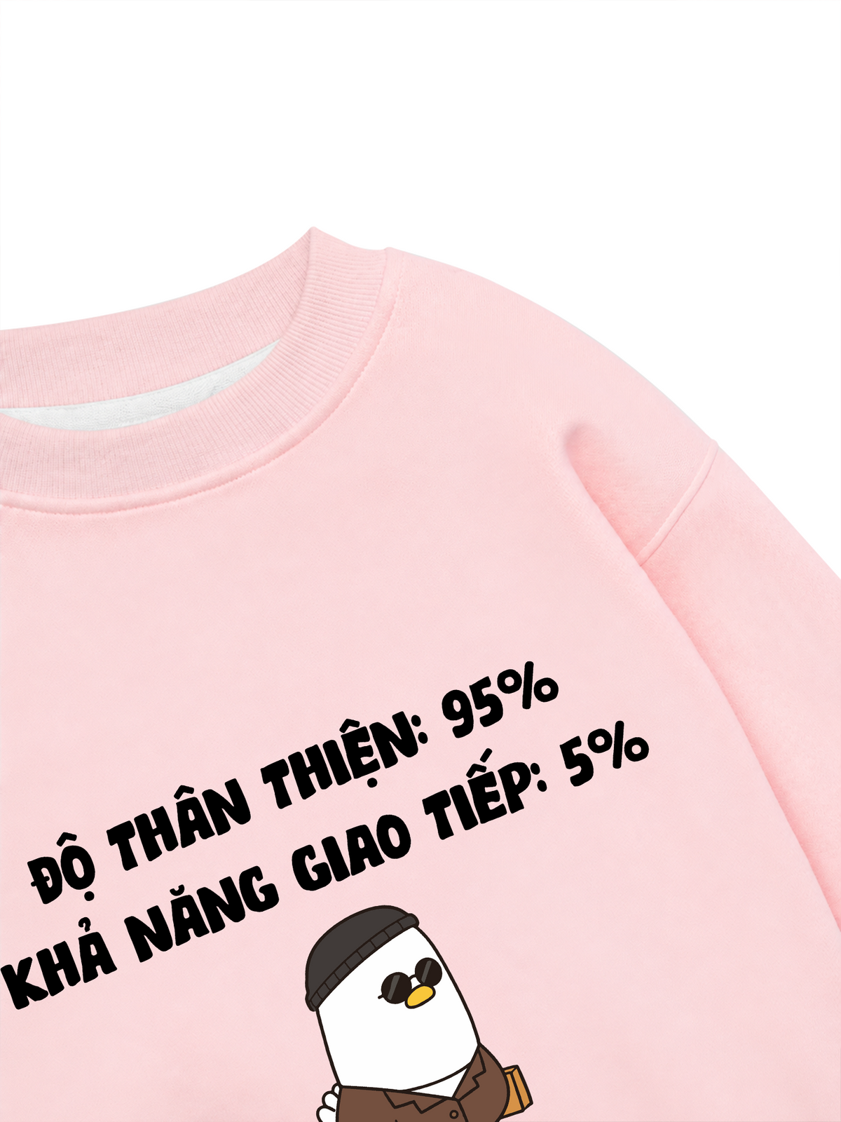 Áo Sweater Nỉ Hai Da Độ Thân Thiện 95%
