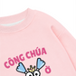 Áo Sweater Nỉ Hai Da Công Chúa Ỡm Ờ