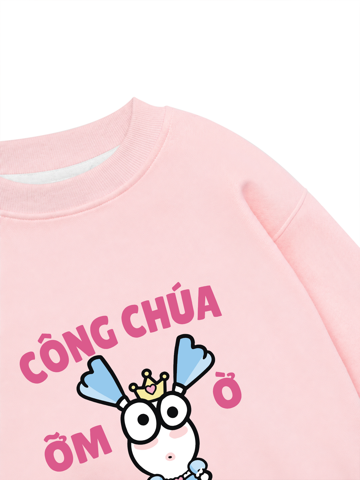 Áo Sweater Nỉ Hai Da Công Chúa Ỡm Ờ