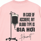 Áo Thun Relaxed Fit Blood Type Is Bia Hơi