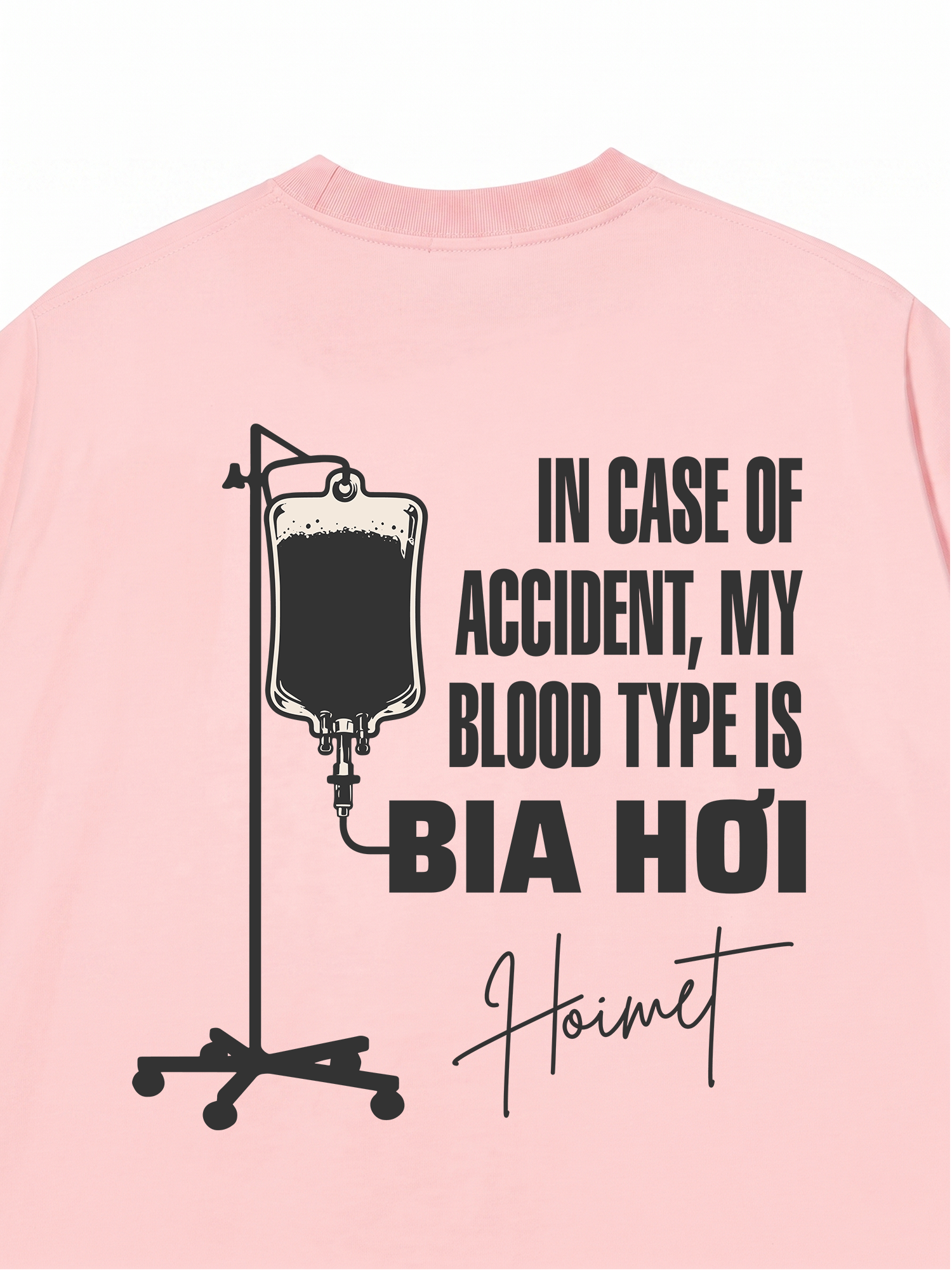 Áo Thun Relaxed Fit Blood Type Is Bia Hơi